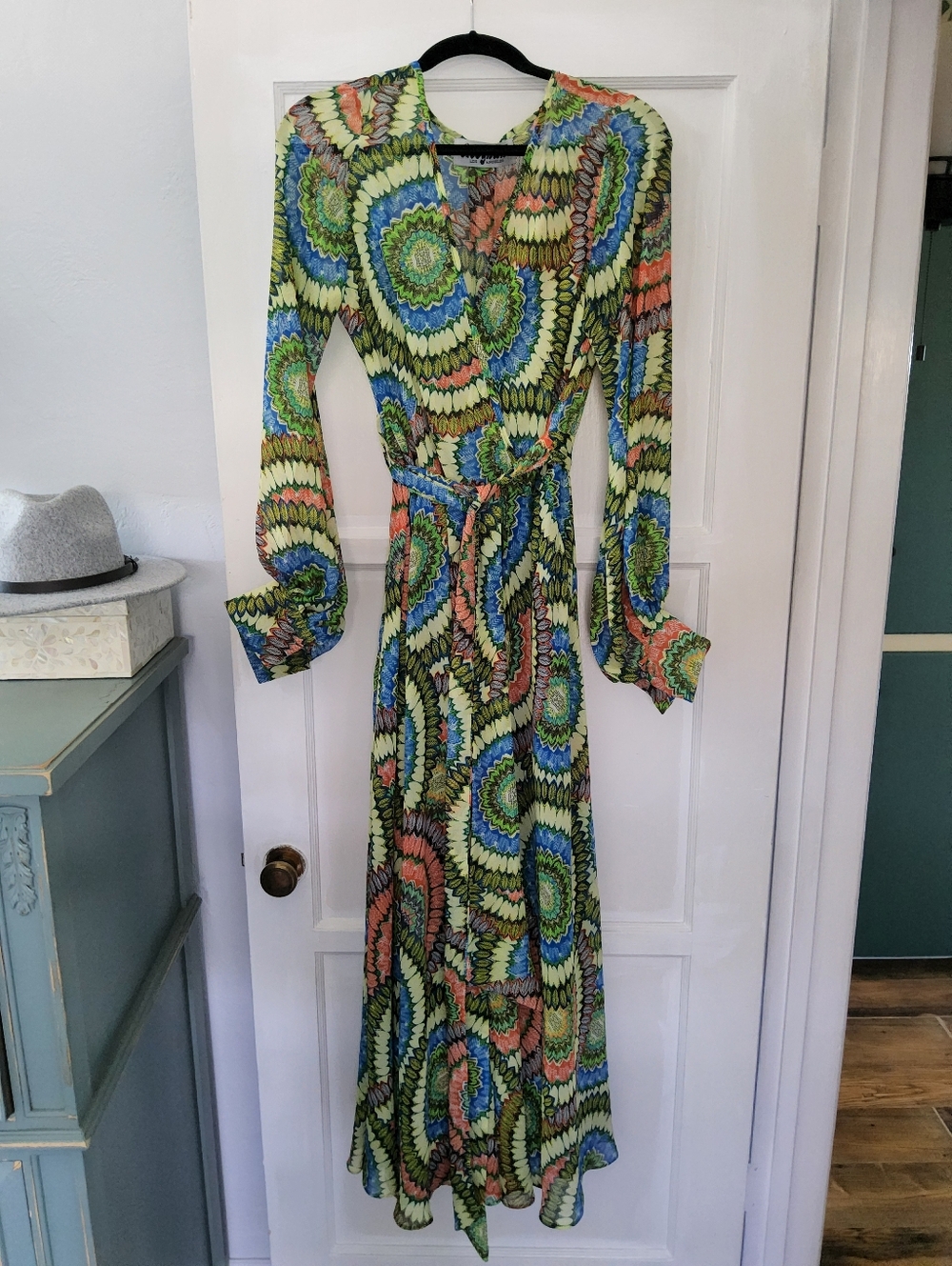 MEGHAN LA  Wrap Maxi Dress